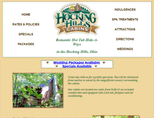 Tablet Screenshot of hhcabins.com